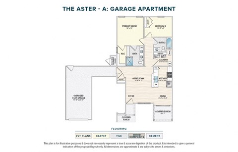 Floor plan for 2 beds, 2 baths, 1024 sqft